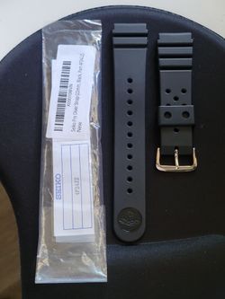 SEIKO pro diver strap (22mm blk)  4F24ZZ NEW