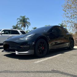 Model 3 Front Splitter - Glossy Carbon