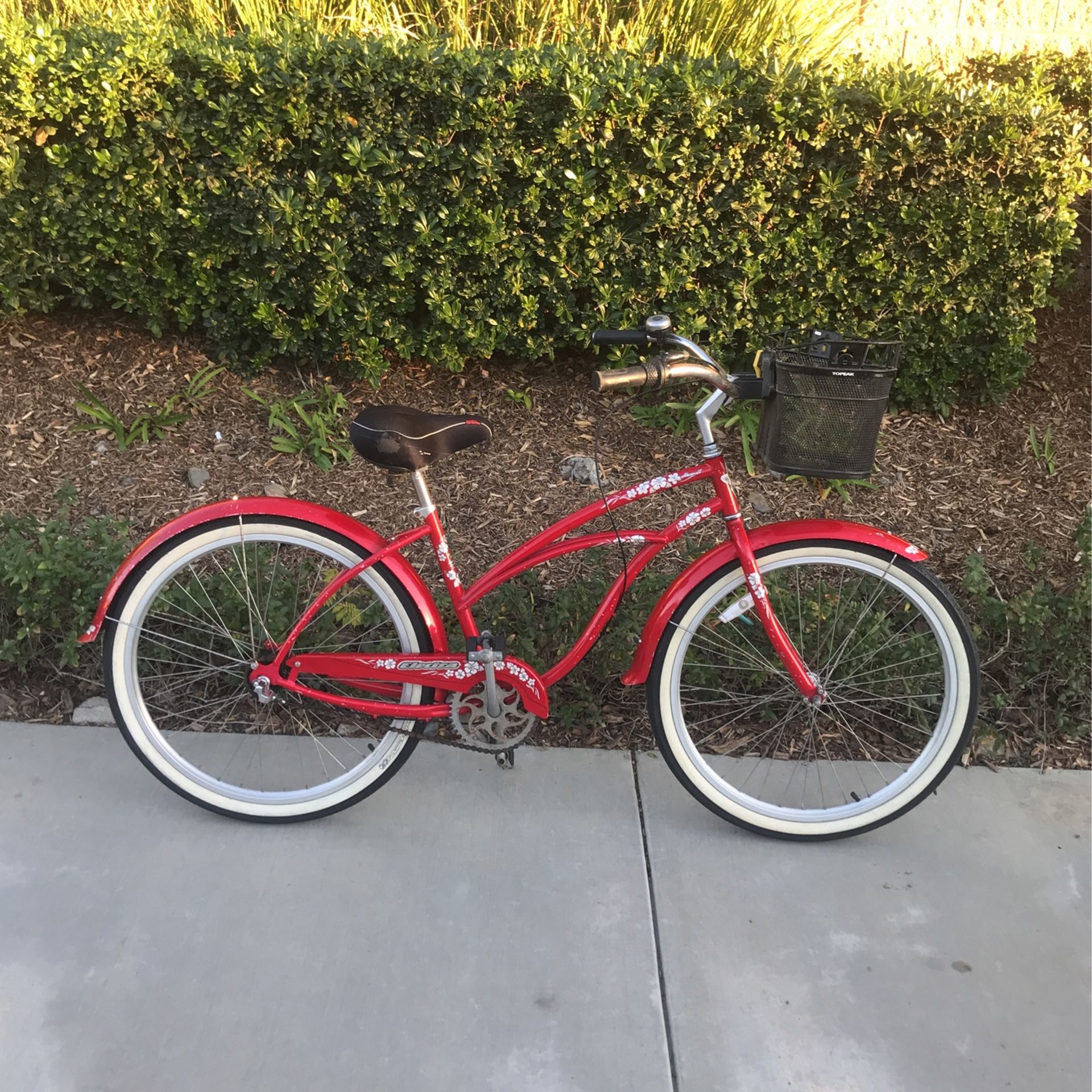 26” Electra Hawaii Ladies Red 3 Speed Beach Cruiser