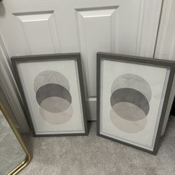 Two Wall Pictures Whit Glass Size 15 Inches Wall By 25 Inches Talk 