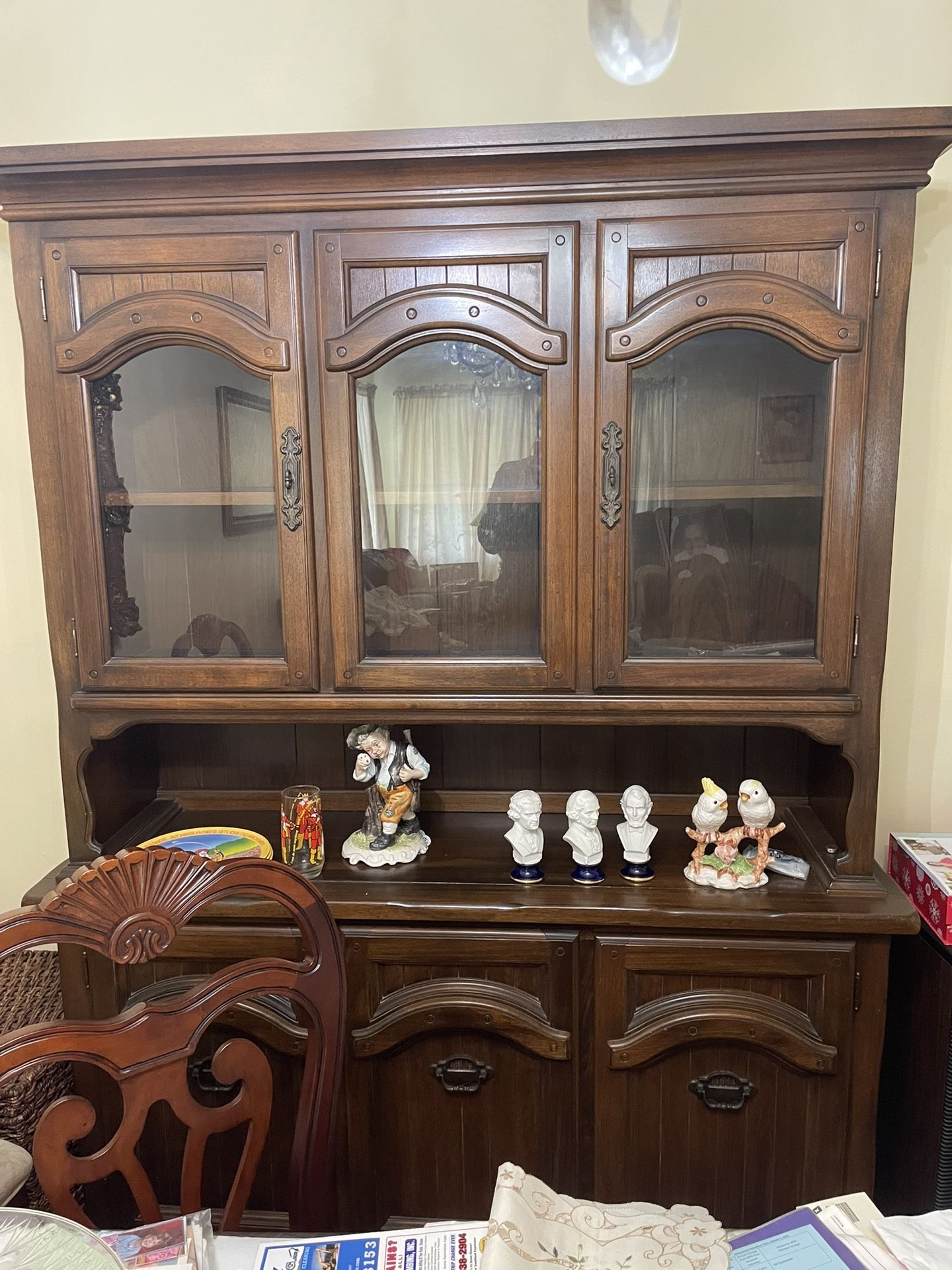 China Cabinet Solid Oak