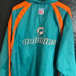Vintage Miami Dolphins Windbreaker Jacket SZ XL