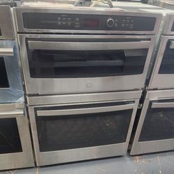 New In Box Stainless Steel GE 30” Microwave Oven Combo Electric