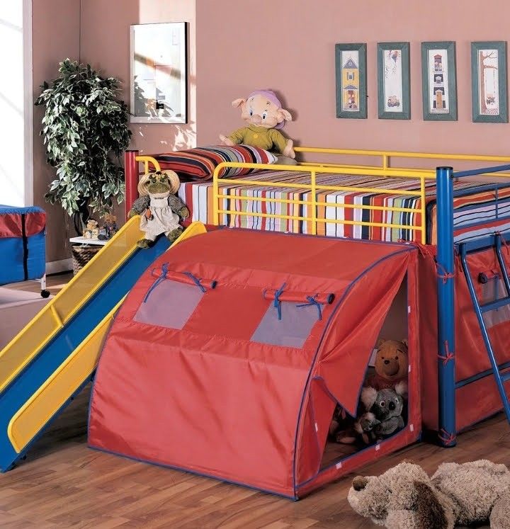 Coaster Bunk Bed with Slide Colorful