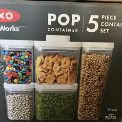 Brand New OXO Good Grips 5-Piece POP Container Set