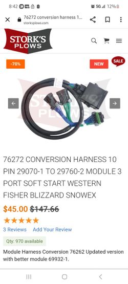 76272 CONVERSION HARNESS 10 PIN 29070-1 TO 29760-2 MODULE 3 PORT