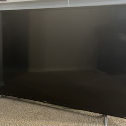 55” Roku TCL Flatscreen Smart Tv For Parts Or Repair 