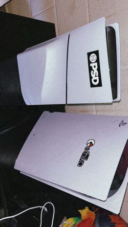 Ps5 With Controllers And Headphones