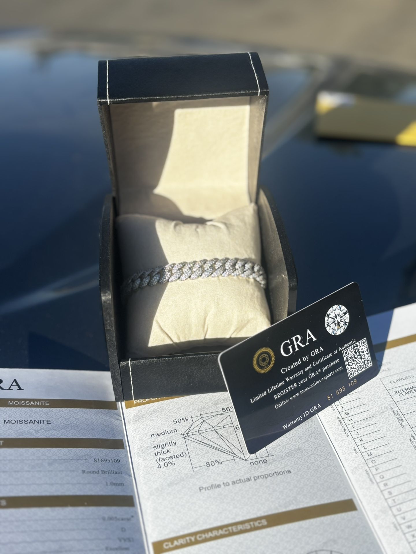 Moissanite Cuban Link Bracelet (Passes Diamond Tester!) 