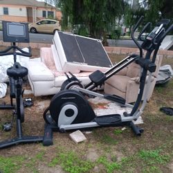 BRAND NEW EXCERCISE EQUIPMENT AND LEATHER COUCH ANDLOVESEAT