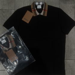 Black Burberry Polo