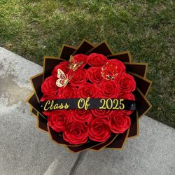 Ramo Buchon, Eternal Roses, Flower Bouquet 