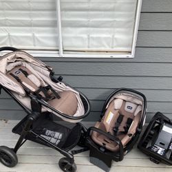 Evenflo Pivot Travel System Car Seat, Stroller, 2 Bases
