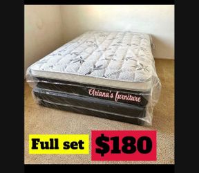 Full mattress and box spring