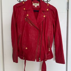 Michael Kors Leather Jacket 
