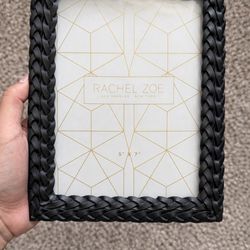Rachel Zoe 5x7 Picture Frame – Black Woven Style