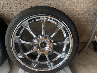 20" Chrome Wheels with Nitto NT555 G2 Tires