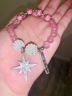 Handmade beaded “Be The Light” Star bracelet
