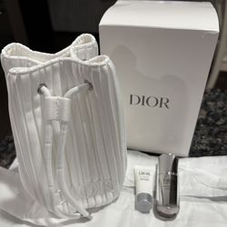 NEW CHRISTIAN DIOR POUCH WITH 2 SKINCARE PRODUCTS $40!!