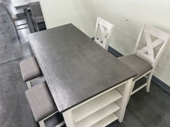 Storage Dining Table And Chairs, Dining Room Set