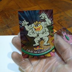 #68 Machamp 99 Topps Pokemon Trading Card