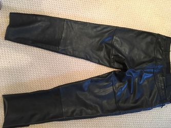 First Gear Men's Leather Motorcycle Pants size 38