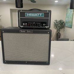Hiwatt H5/T5 Tube Amp Head + Fender Deluxe 1x12 Cabinet