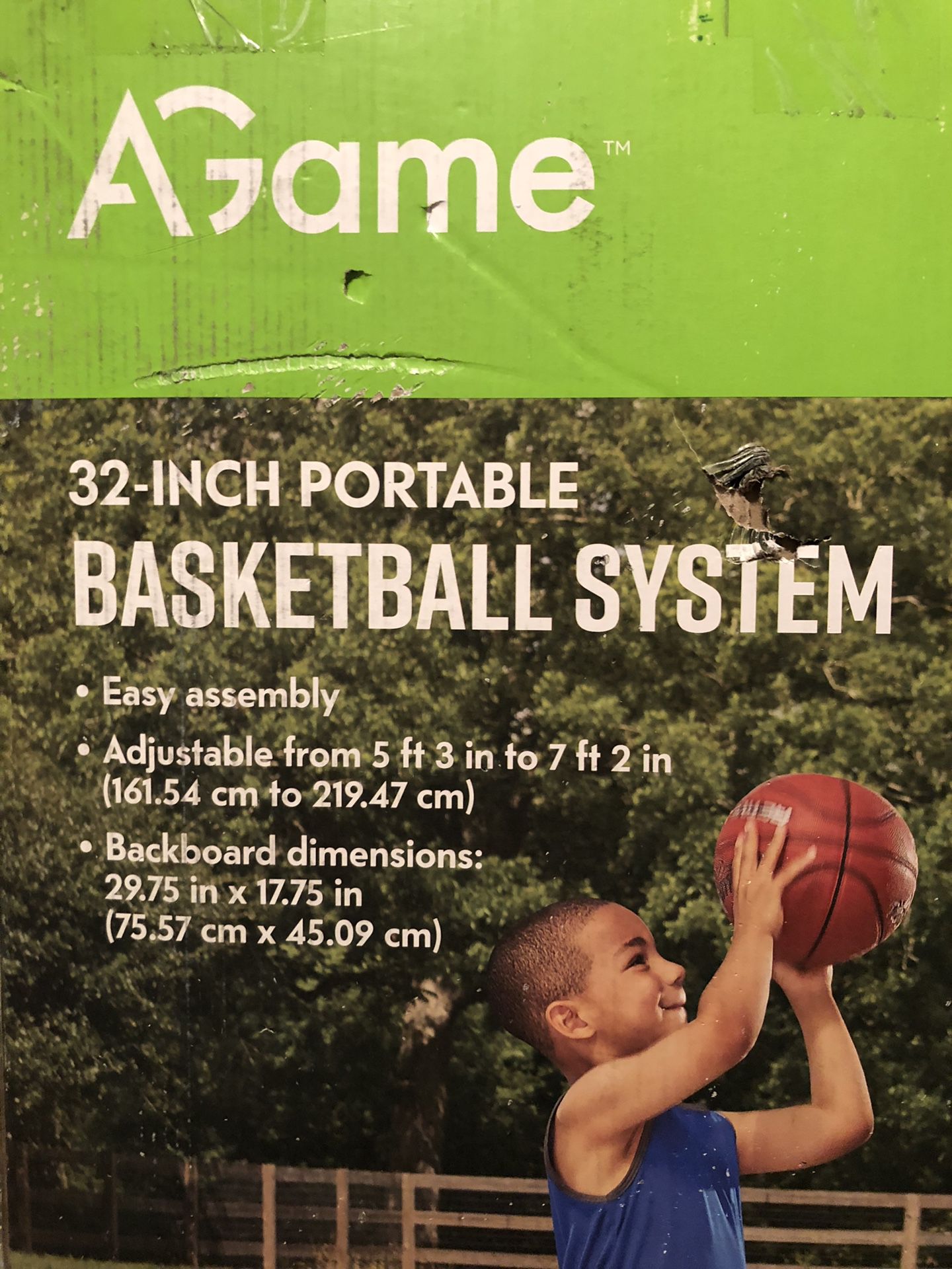 AGame kids basketball hoop