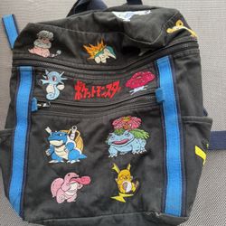 Vintage All Embroider Pokemon Backpack  offers ignored / PRICE FIRM 