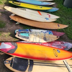 Surfboards They Range From $50 To $150