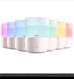 New in it’s box Homasy Humidifiers Aroma Diffuser 4L Large Capacity 7-Color Night Light Cool Mist 50