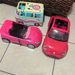 Barbie Cars & LOL Doll Camper $10 Each