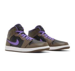 AIR JORDAN 1 MID PALOMINO/WHITE-WILD BERRY PALOMINO/BAIE SAUVAGE/BLANC