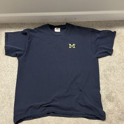 90s Navy Michigan Nike Tee Shirt 