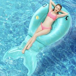 New Giant Inflatable Mermaid Pool Float Floatie