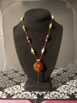 Genuine gemstone jewelry necklace