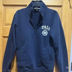 Yale Champion Half Zip Sweater