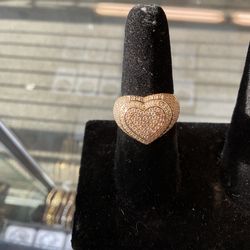 14KT heart ring 42284-1