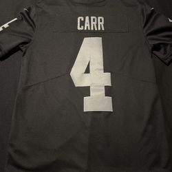 Raiders (Carr) Jersey Size 40 In Mens 