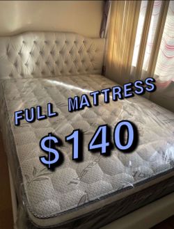 BRAND NEW PILLOW TOP MATTRESSES ✅ COLCHONES NUEVOS PILLOW TOP 💯‼️   QUEEN SIZE $150 ❌ $210 With Box Spring   FULL SIZE $140 ❌ $200 With Box Spring💥 