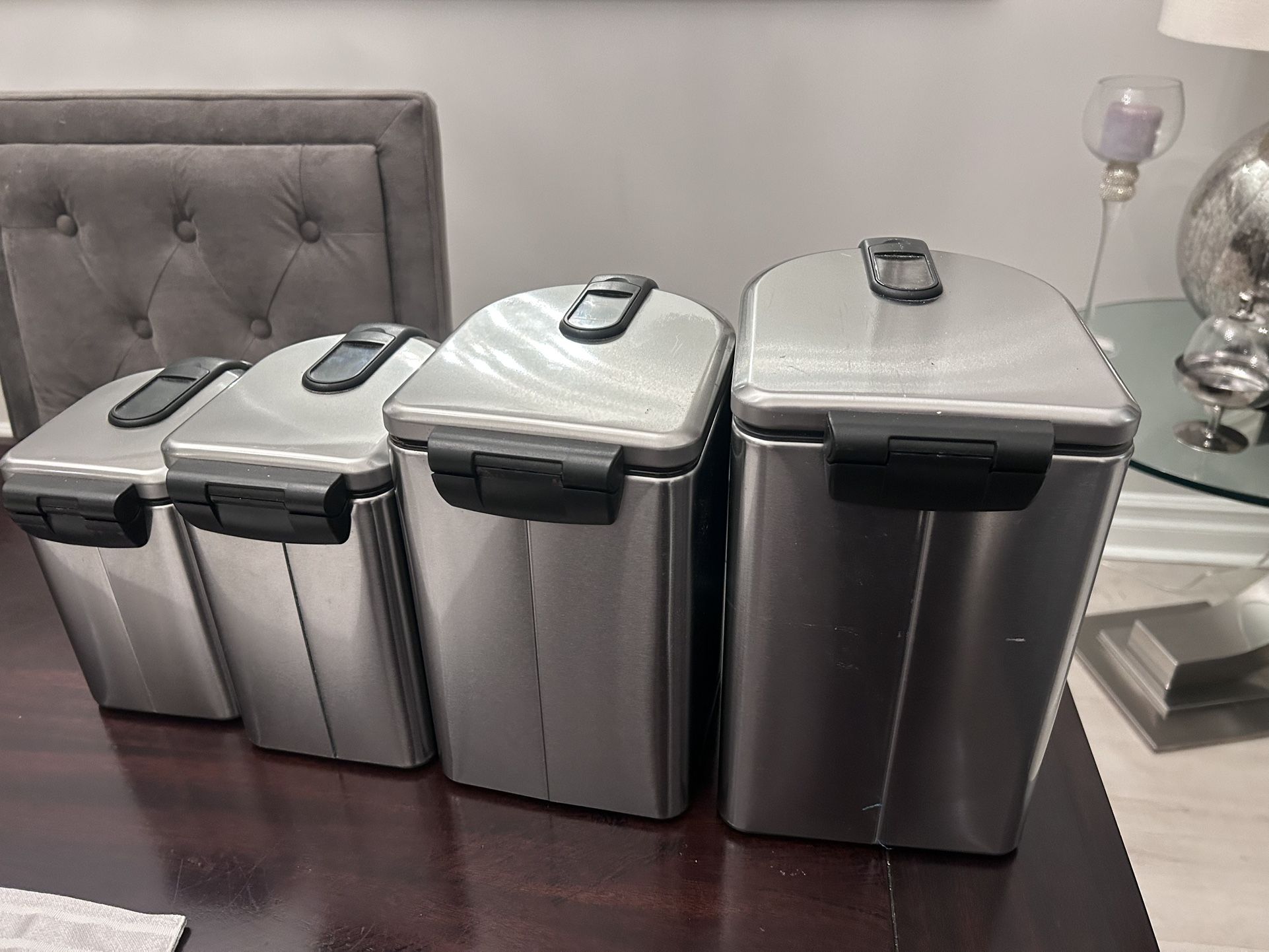 Beautiful Simple Human Kitchen Storage Bins Set 