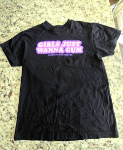 Girls Just Wanna Cum Graphic T-Shirt