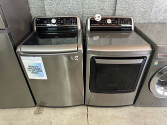 LG TOP LOAD WASHER & GAS DRYER SET
