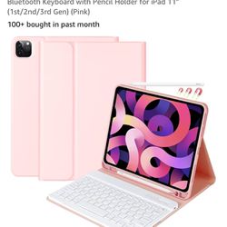 Keyboard Case For iPad Pro 11 Inch 4th Generation 2022…/ipad Pro 11” 2021,2020&2018,iPad Air 5th/4th Generation…Brand New