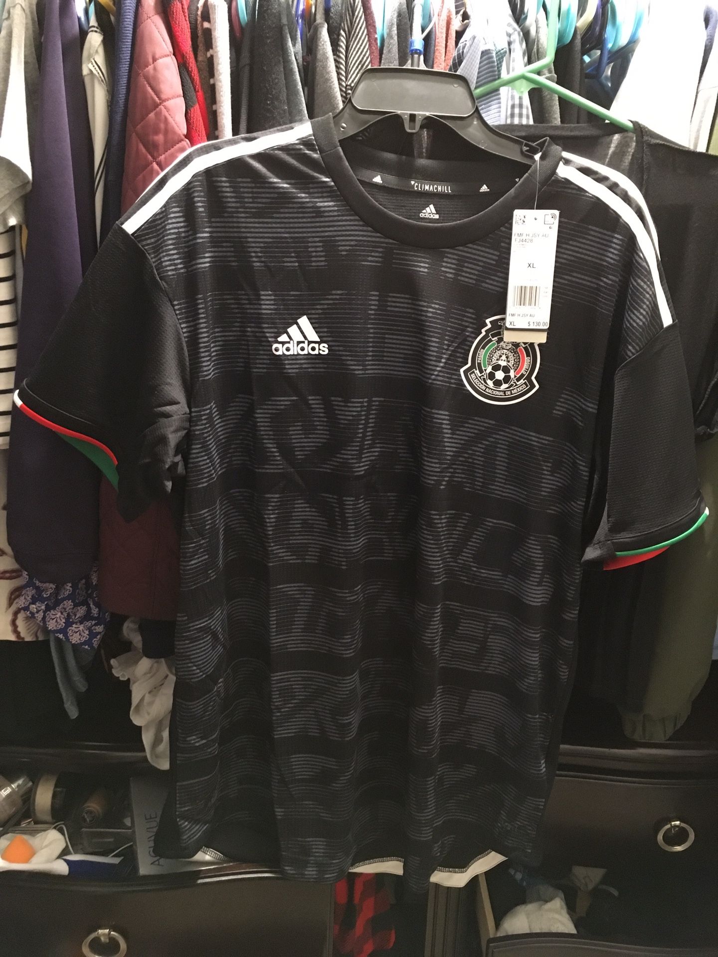 Adidas Mexico Home Soccer Jersey XL Authentic Climachill