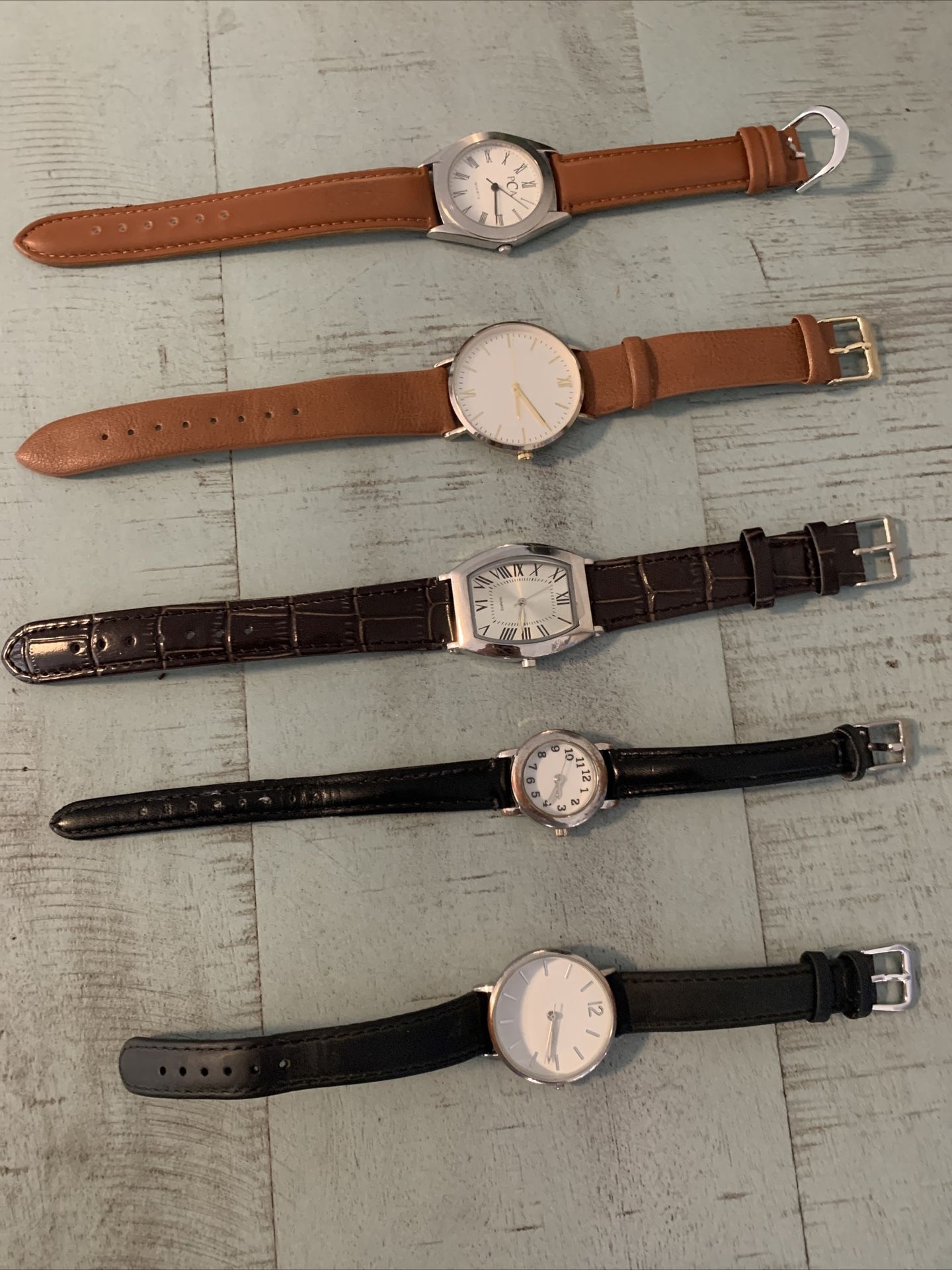 5 working and great brand watches 10-25 EA or 50 for all