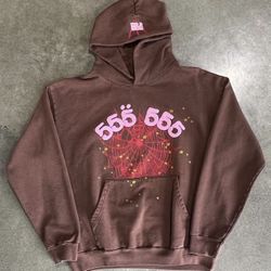 Brown 555 Spider Hoodie Brand New Sp5der