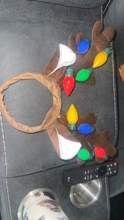 Light up Christmas reindeer ears
