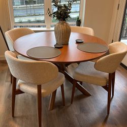 West Elm Walnut Jax Round Table