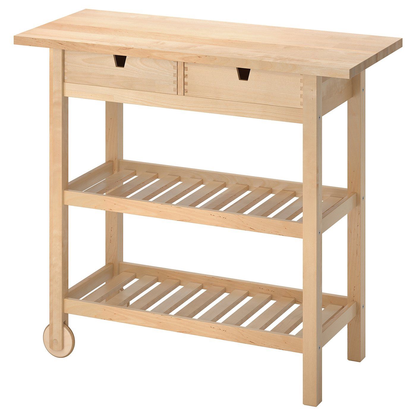 Solid Wood Kitchen Cart